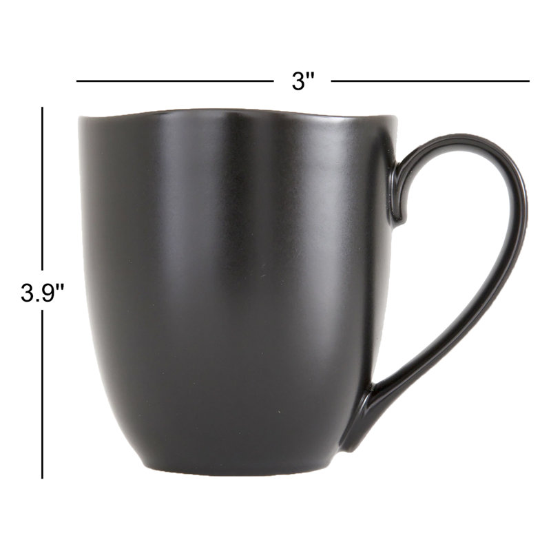 Fortessa Heirloom Coffee Mug, Charcoal