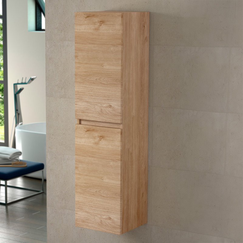 Rangement pour salle de bain Menta, Chêne naturel