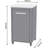 Outdoor Kitchen Table For Pizza Oven & Grill - Tall 110 Cm 43" Height - Stainless Steel Worktop, 4 Wheels With Brakes, Modular Design, Storage Space & Hooks, Weatherproof & Robust Cabinet Cart