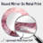 Pink Tender Twirl Spiral - Abstract Spirals Mirror, Pink Round Unique Wall Mirror, Printed Metal Art-99621760