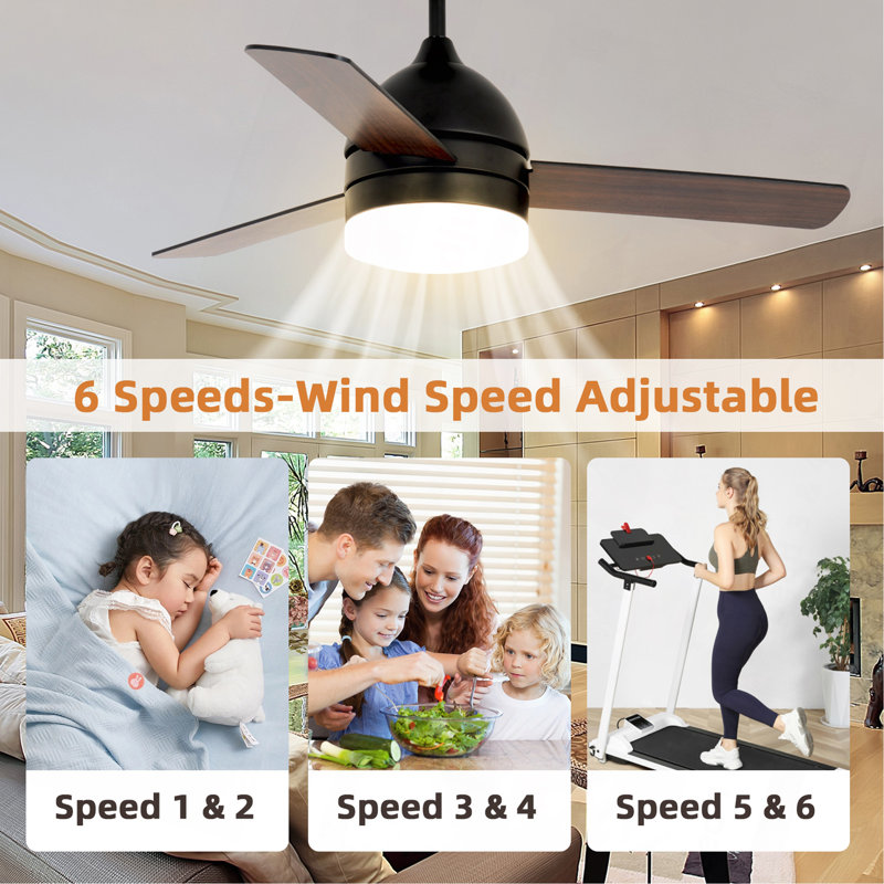 Ventilateur à lame droite minimaliste 48 pouces