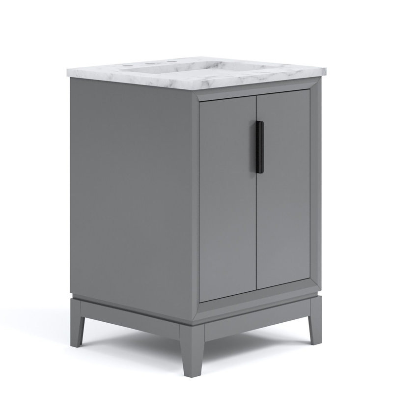 24" Single Bathroom Vanity Set, Cashmere Gray