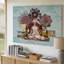 Toile, créer un collage visuellement saisissant centré sur le thème de l'art mural, le chakra de la racine, mettant en valeur une riche palette d'art mural sur toile-1120782542