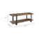 Alezzi 48" Wide Rustic Industrial Solid Wood and Metal Frame Entryway Bench With 1 Shelf