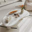 Modern Cashew-Shaped Coffee Table – Minimalist Open Design Centre Table for Small Spaces and Apartments