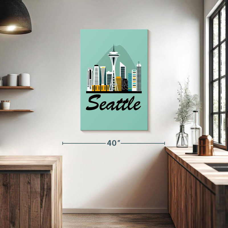 Seattle City Travel, H 39 po x l 26 po