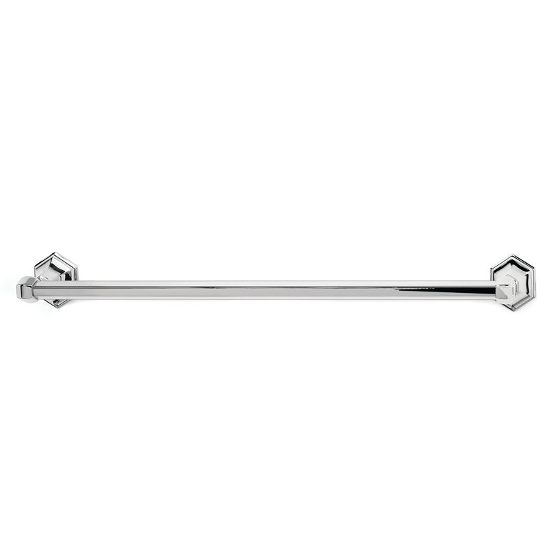 Nicole Wall Mounted Towel Bar, Polished Chrome