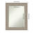 Sydney Silver Petite Bevel Wall Mirror