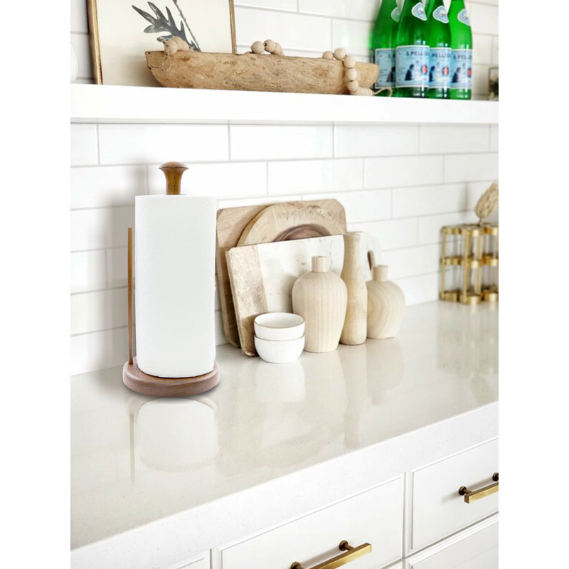 Wood Paper Towel Holder