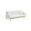 Canapé-lit 69 pouces beige avec canapé-lit réglable pour petit salon et chambre à coucher-129455705