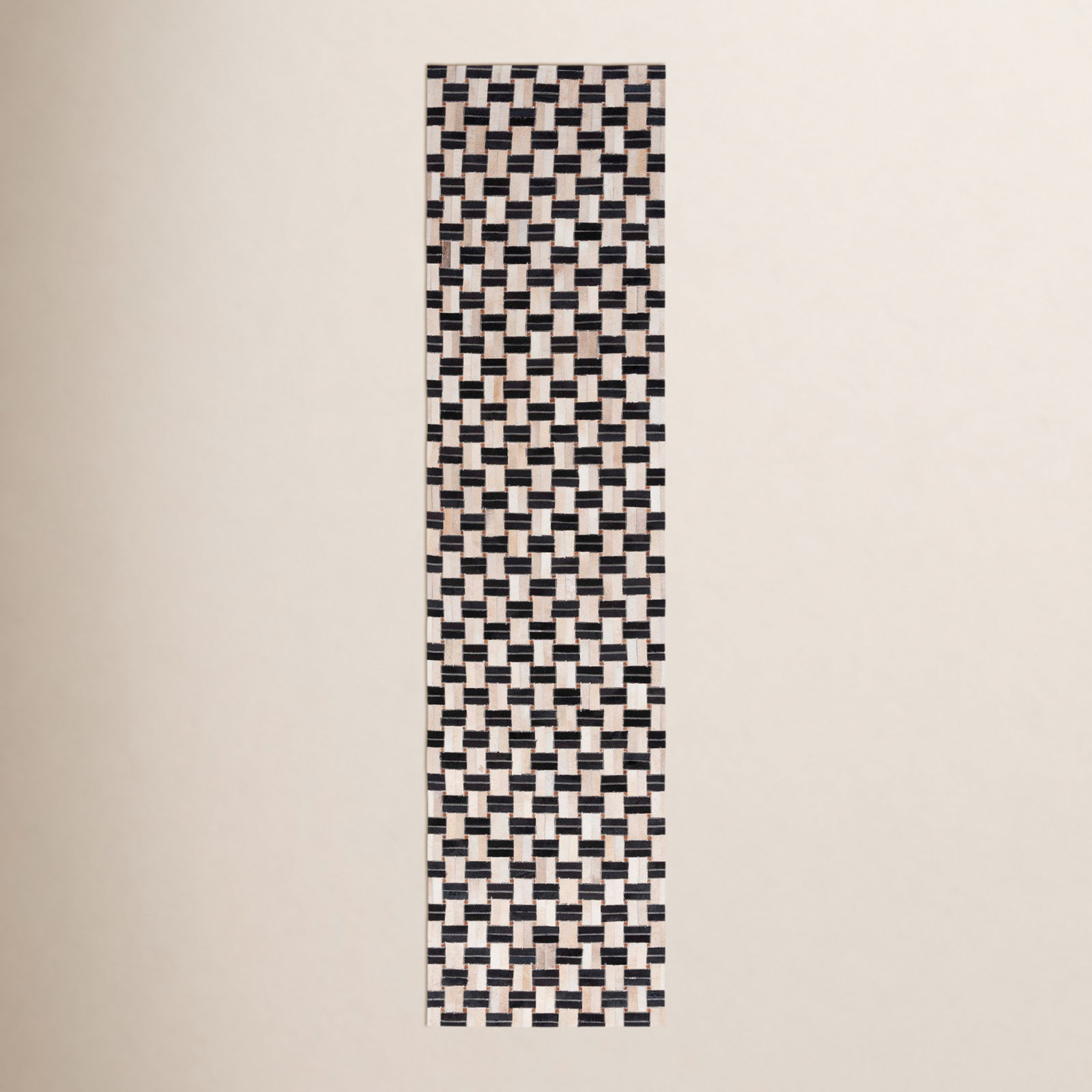 Mahsa Cowhide Rug, Runner 2'3" x 9'