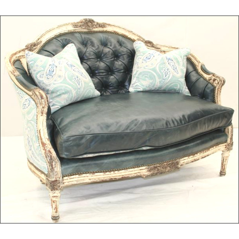 Settee, Alistair Black, Pewter, Natural