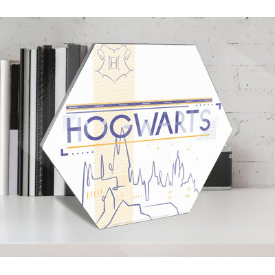 Harry Potter (Hogwarts Shield) Knexagon Wood Print