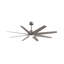 Ariella - Eight Blade Ceiling Fan - Integrated LED - Matte Black Finish - Matte White Blades-238019792-238019751