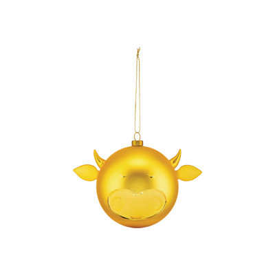 Bue 4.7'' Handmade Glass Animals Ball Ornament