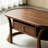 Medieval style solid wood coffee table
