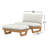 Dweller Swivel Outdoor Armless Lounge Chair with Sunbrella® Cushions-128794363