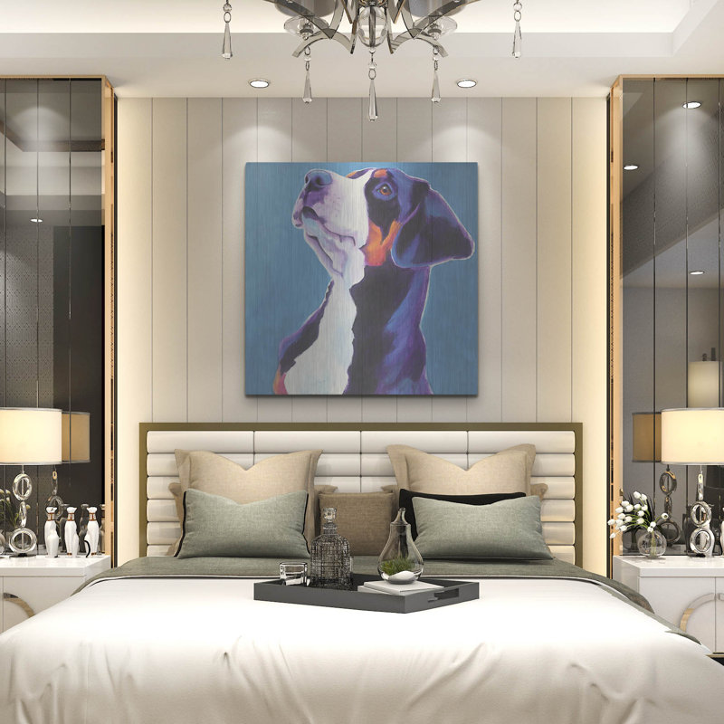 «Swissie - Puppy» par Dawg Painter, H 36 po x l 36 po