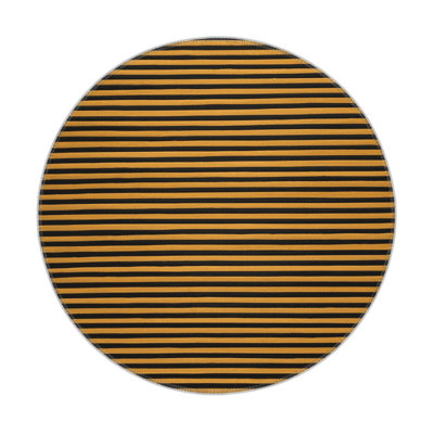 HorizontalStripes Brown Indoor and Outdoor Area Rug