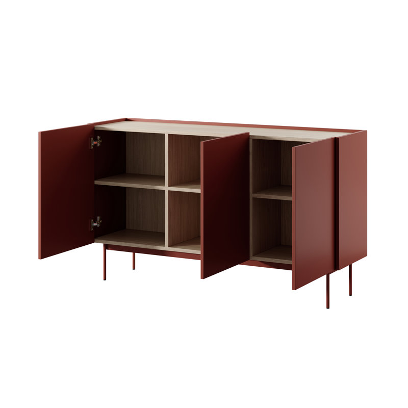 144cm Sideboard, Red