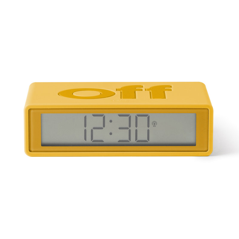 No Style Digital Electric Alarm Tabletop Clock, Yellow