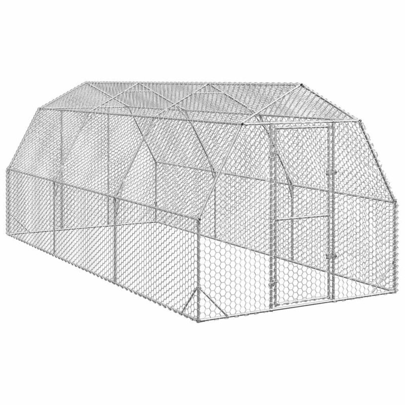  Grand poulailler durable en acier galvanisé