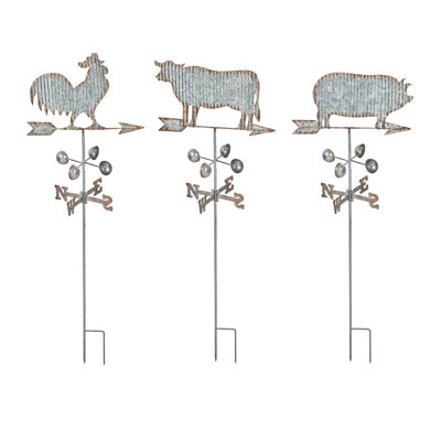 Metal Animals Garden Stake