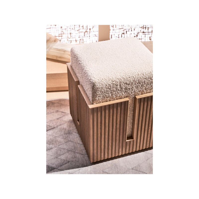 Avaline Carmen Accent Stool, Skylark
