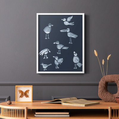 Flock I Framed Print - Solid Wood
