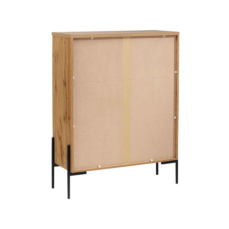 Branan 93cm Sideboard, Oak/Black