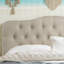 Tête de lit capitonnée et capitonnée, tête de lit en bois massif avec pieds en bois, tête de lit à hauteur réglable de 34 po à 43 po, tête de lit en tissu au design moderne-579008696-579008701