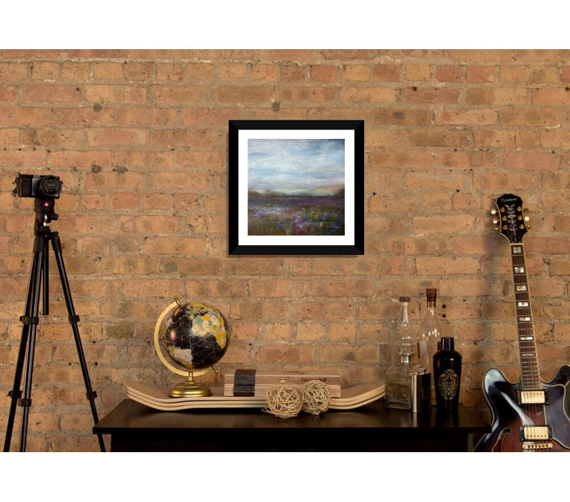 " Meadow " by Symposium Design, Black Framed Paper, 24" H x 24" W x 1" D