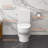 Lordear 1.28 Gallons GPF Elongated Floor Mounted One-Piece Toilet (Seat Included)-86127419