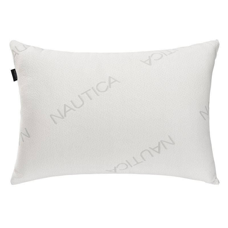 White Medium/Firm Knit Polyester Bed Pillow Set