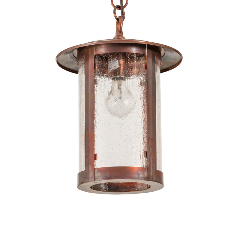 Fulton 1 - Light Vintage Copper Lantern Pendant