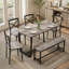 Ensemble de table de cuisine 6 pièces pour la cuisine, le coin repas et le salon-1858116945-1858116951