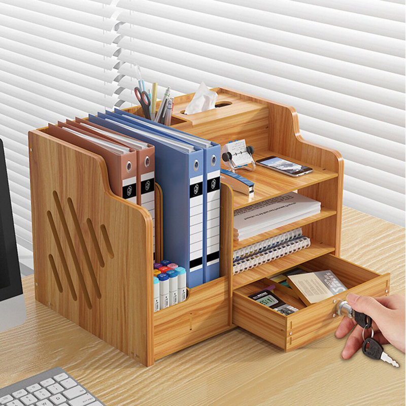 Manufactured Wood Desk Organiser