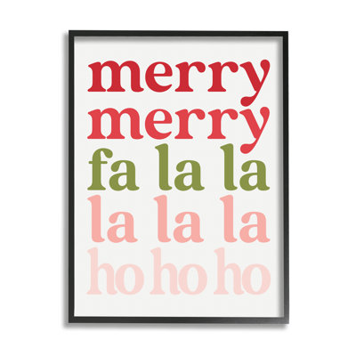 «Festive Holiday», typographie, conception minimaliste noire, estampe numérique, art texturé par Erica Billups