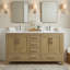 Armoire 55 "avec plateau en granite, armoire en bois massif avec double évier en chêne 55" Cerny-1237742648-1237742647