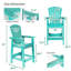 Chaise haute Adirondack avec table Cezalinda-1559659533