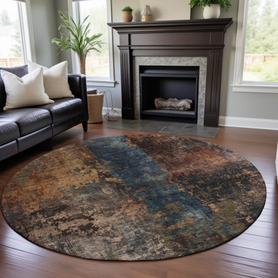 Premium Machine Washable Dominick AMF1204 Abstract Rug
