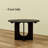 47.2" Black Woodgrain Patio Folding Dining Table