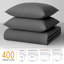 400TC Extra Long Staple Egyptian Cotton Duvet Cover Set – Elegant, Easy Care & Breathable with Zipper Closure & Corner Ties-122718694