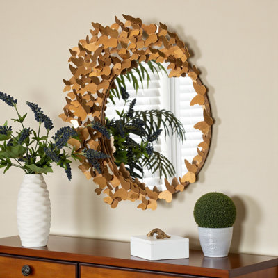 Miroir mural Delmar Butterfly Design