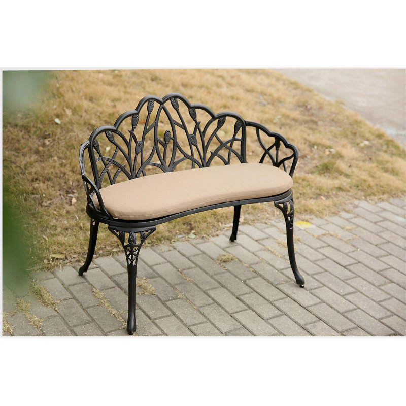 Banc de jardin Tulip
Noir avec coussin