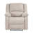 Modern Reclining Chair Textured Fabric Upholstery Pillowtop Arms Solid Wood Frame 1Pc Living Room Furniture-739642359