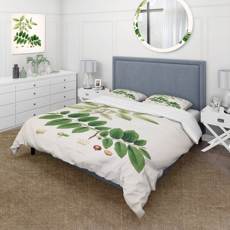 Ensemble de housse de couette Farmhouse Vintage Botanicals xiv - microfibre de polyester