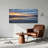 Mountain Range Sunset Reflection on Salt Flat Canvas Wall Art-310987140