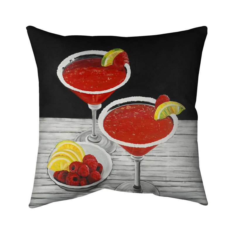 Two cosmopolitan - 26"x26" Throw pillow - Poly twill - Print on demand