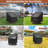 Patio Chair Covers, 2 Pack Outdoor Swivel Lounge Chair Cover, Heavy Duty Patio Rocking Chair Covers, Patio Furniture Covers Waterproof, 30" W×34" D×38.5" H, Black
